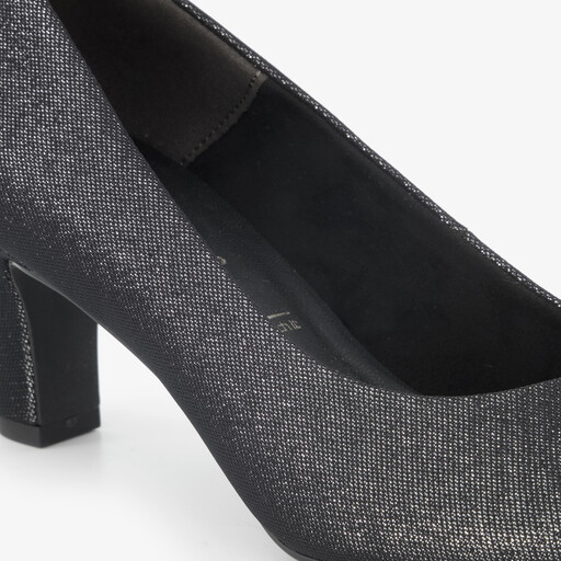 Dames pumps met glitters grijs