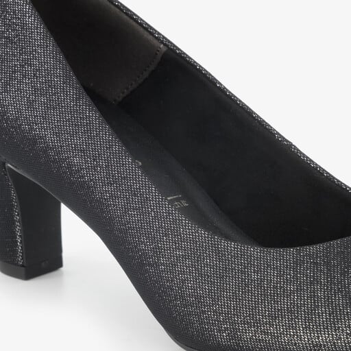 Dames pumps met glitters grijs