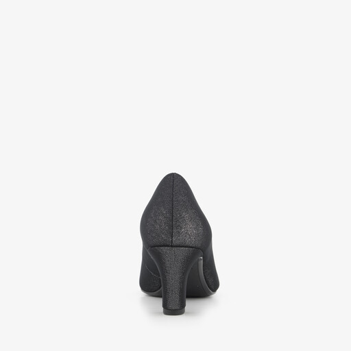 Dames pumps met glitters grijs