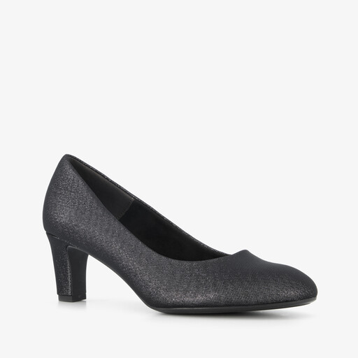 Dames pumps met glitters grijs