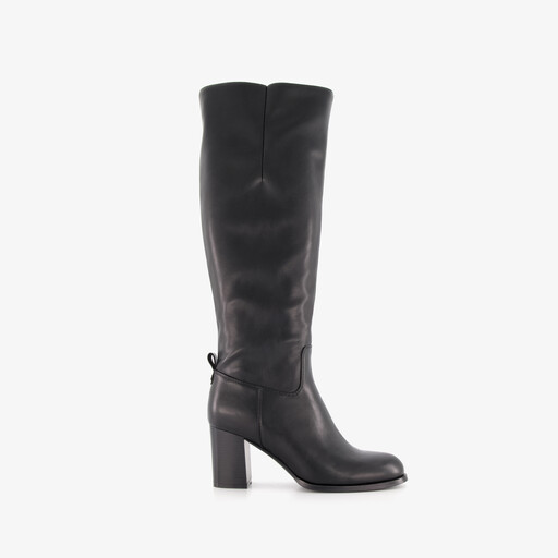 Hoge dames laarzen met hak zwart