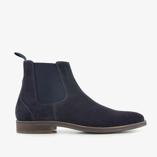 Suede heren Chelsea boots blauw
