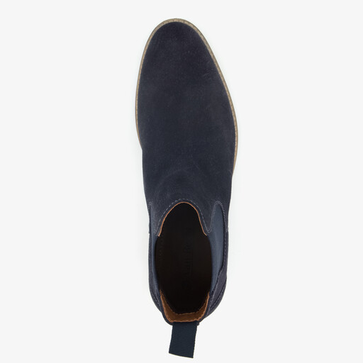 Suede heren Chelsea boots blauw