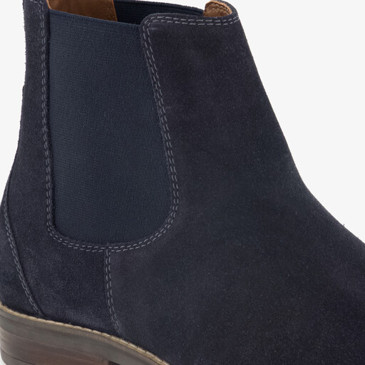 Suede heren Chelsea boots blauw