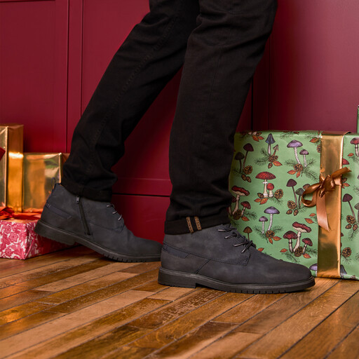 Heren veterschoenen blauw