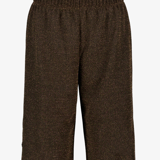 Dames wide leg broek zwart goud