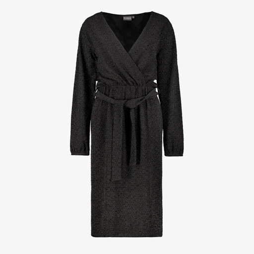 Dames jurk met glitters zwart
