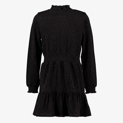 Meisjes jurk met glitters zwart