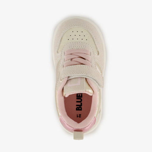 Meisjes sneakers roze metallic