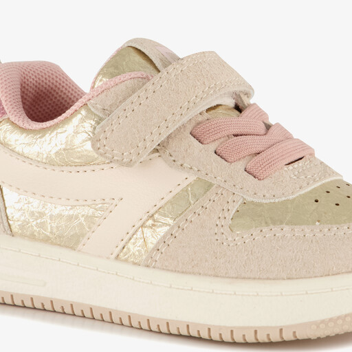 Meisjes sneakers roze metallic