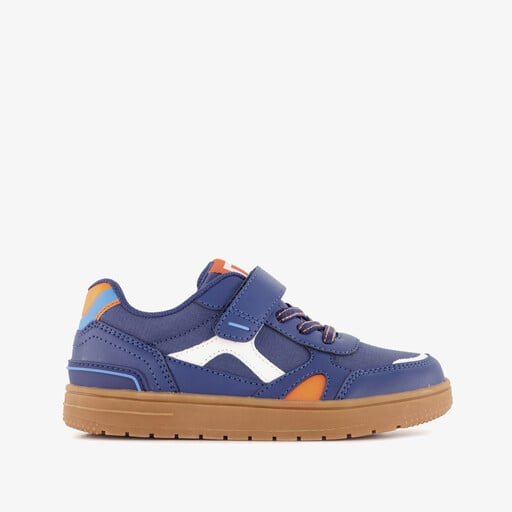 Jongens sneakers blauw oranje