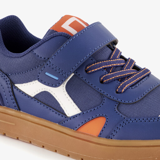 Jongens sneakers blauw oranje