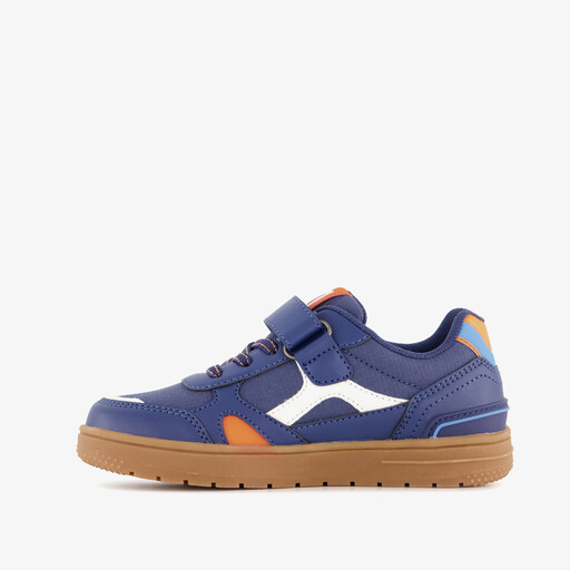 Jongens sneakers blauw oranje