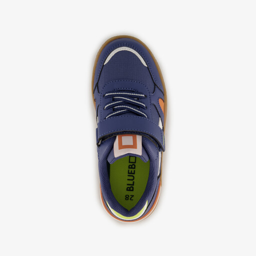 Jongens sneakers blauw oranje