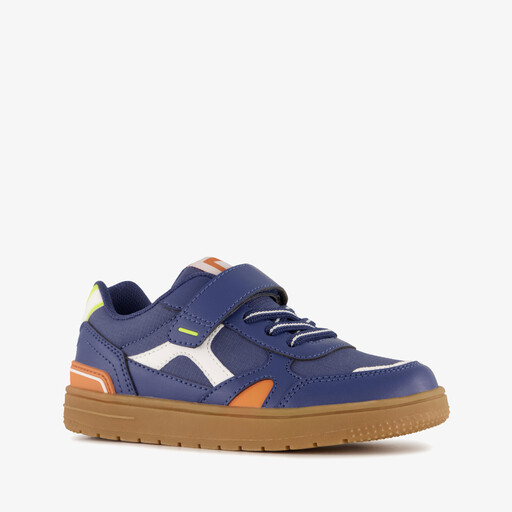 Jongens sneakers blauw oranje