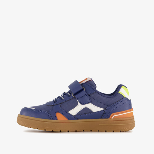 Jongens sneakers blauw oranje
