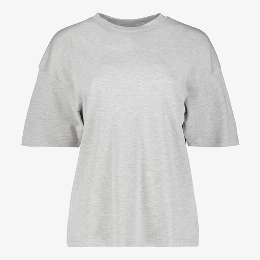 Oversized dames T-shirt grijs