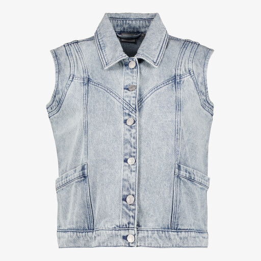 Twoday dames spijker gilet lichtblauw