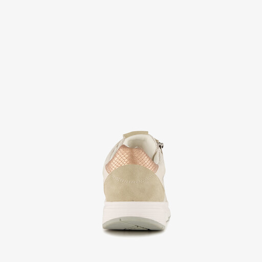 Dames sneakers beige goud