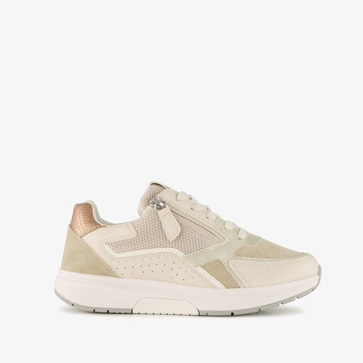 Dames sneakers beige goud