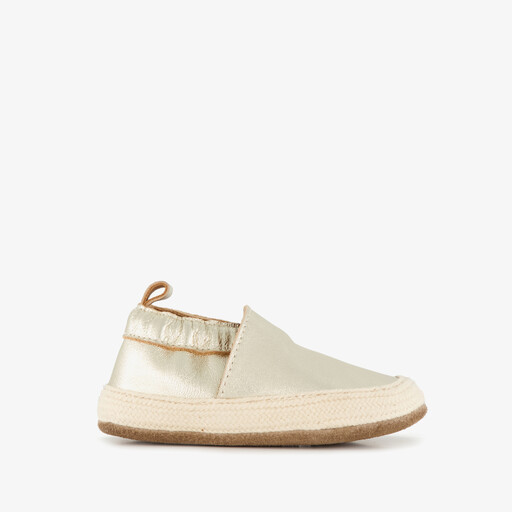 Leren babyschoenen goud