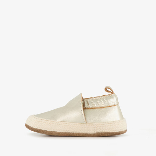 Leren babyschoenen goud