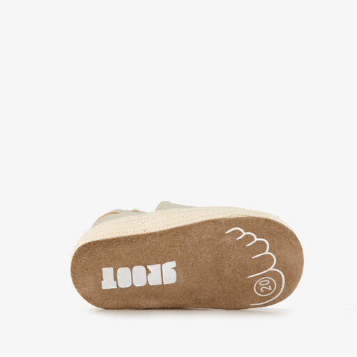 Leren babyschoenen goud