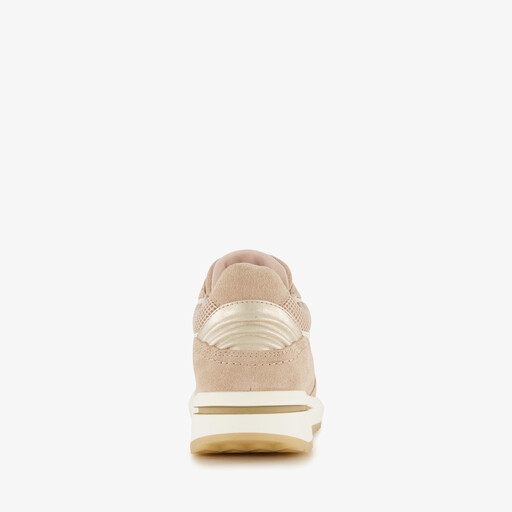 Suède dames sneakers beige