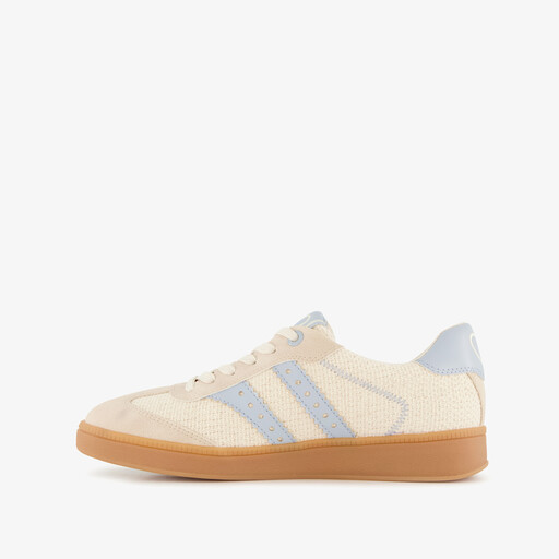 Dames sneakers beige blauw