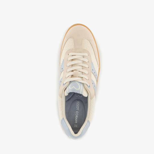 Dames sneakers beige blauw