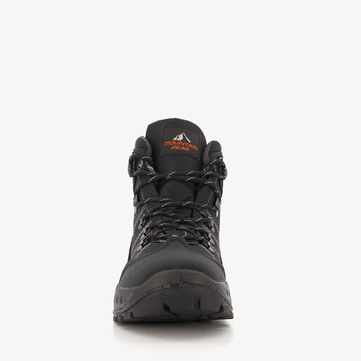 Leren dames wandelschoenen zwart