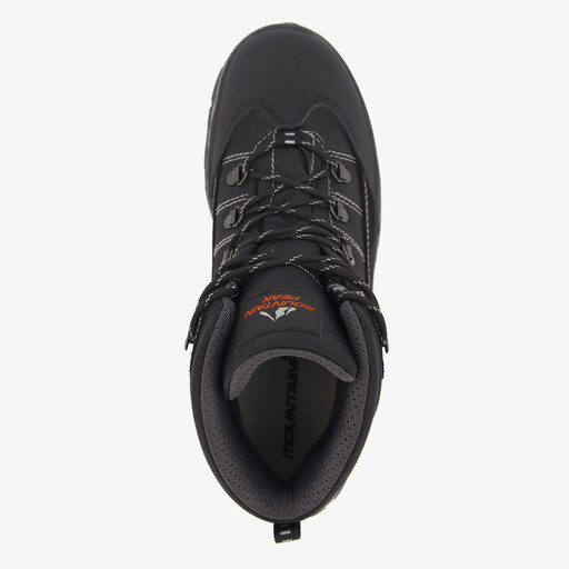 Leren dames wandelschoenen zwart