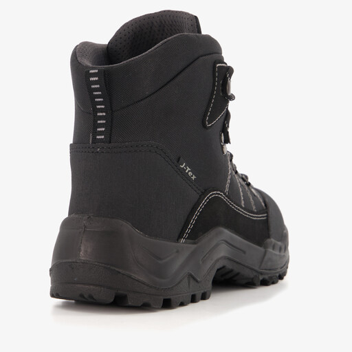 Leren dames wandelschoenen zwart