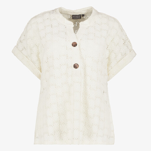 Gehaakt dames T-shirt wit