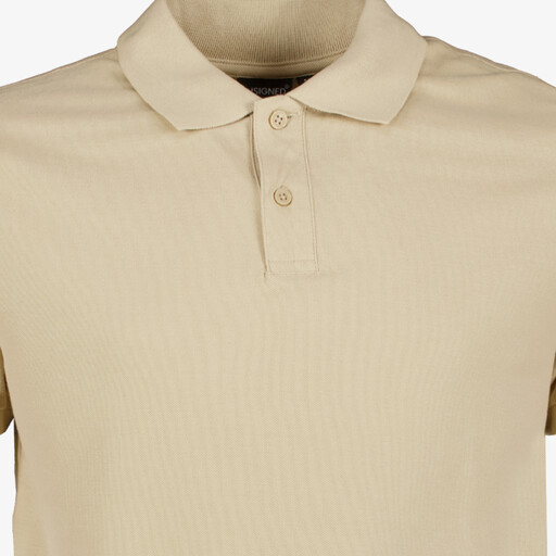 Heren polo beige