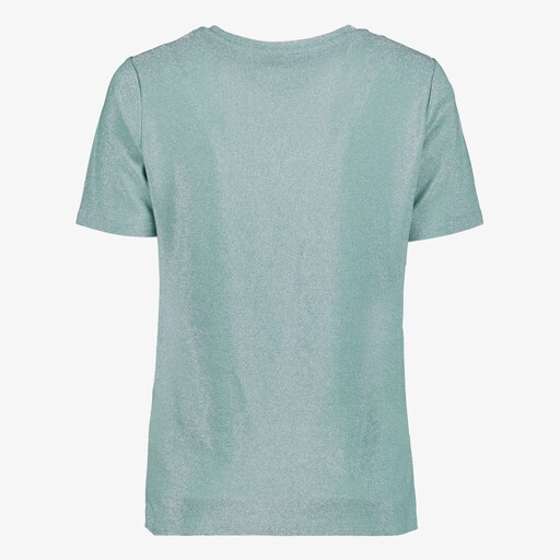 Dames top met glitters groen