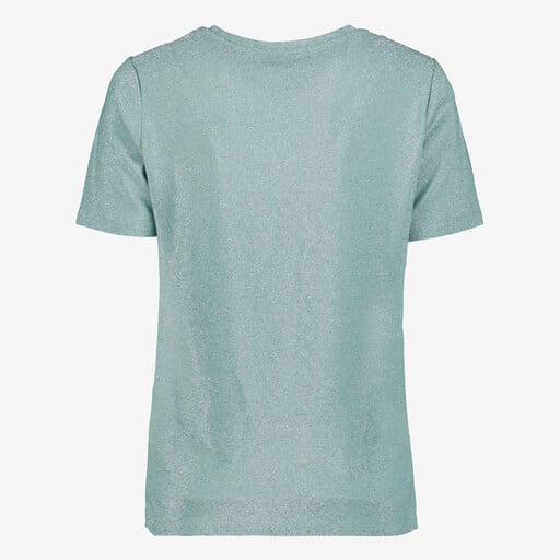Dames top met glitters groen