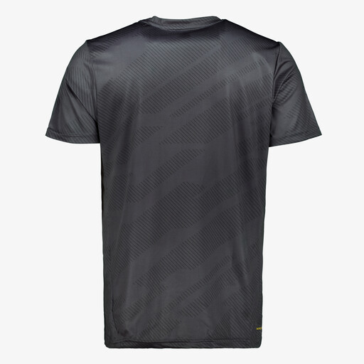 Dry heren voetbal T-shirt met print zwart