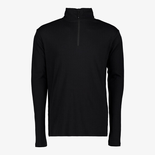 Heren skipully met rits zwart
