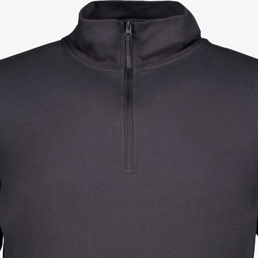 Heren skipully met rits zwart