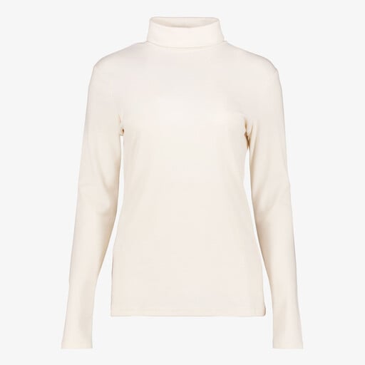 Dames skipully met rollneck creme