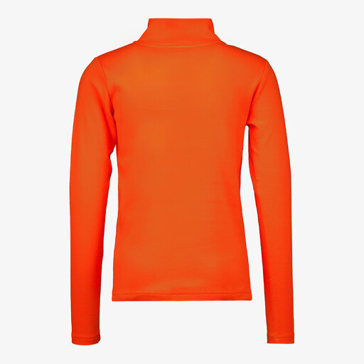 Kinder skipully met rits oranje