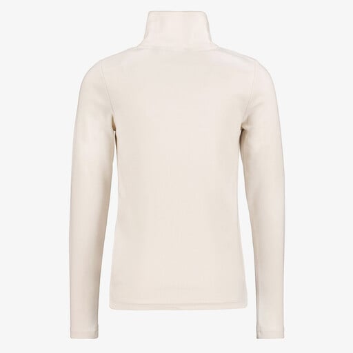 Kinder skipully met rits ecru