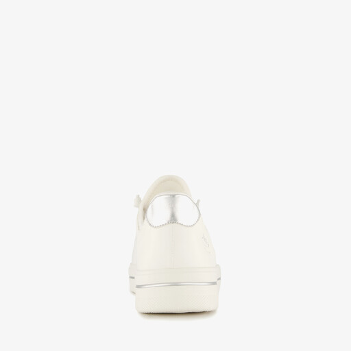 Step In dames sneakers met H leest wit zilver