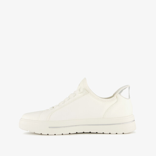 Step In dames sneakers met H leest wit zilver