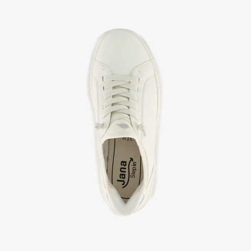 Step In dames sneakers met H leest wit zilver