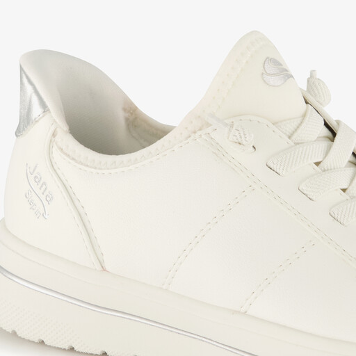 Step In dames sneakers met H leest wit zilver