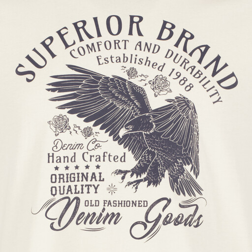 Heren T-shirt met opdruk wit