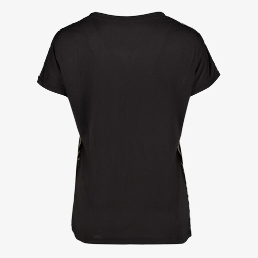 Dames T-shirt met print zwart wit