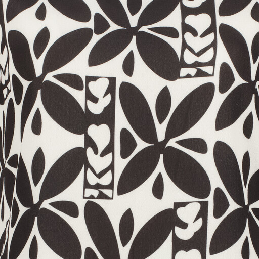 Dames T-shirt met print zwart wit